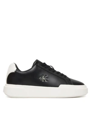 Calvin Klein Sneakersy Chunky Cupsole Laceup Lth Ml YW0YW01947 Czarny