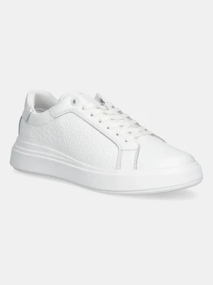 Calvin Klein sneakersy CHUNKY LOW TOP LACE UP MONO męskie kolor biały HM0HM01970