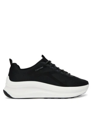 Calvin Klein Sneakersy Chunky Run Ckstripe Lup Sp Kn HW0HW03006 Czarny