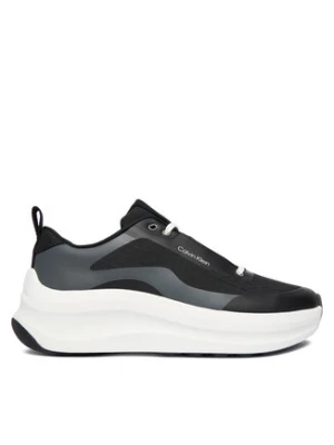Calvin Klein Sneakersy Chunky Runner Laceup Mix Aop YW0YW02077 Czarny