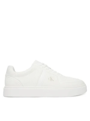Calvin Klein Sneakersy Classic Cups Laceup Knit HM0HM02130 Biały