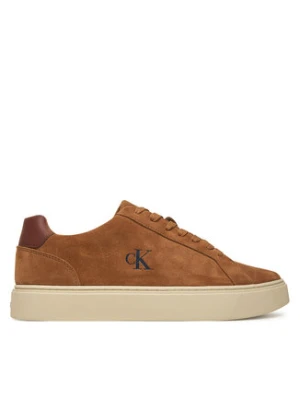 Calvin Klein Sneakersy Classic Cupsole Laceup Su YM0YM01434 Brązowy