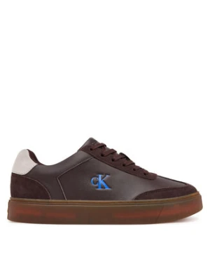 Calvin Klein Sneakersy Classic Cupsole Laceup Wt Mix YM0YM01429 Brązowy