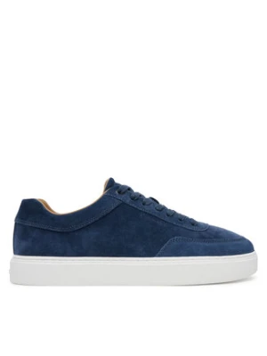 Calvin Klein Sneakersy Clean Cup Low Laceup Oxf Su HM0HM01880 Granatowy