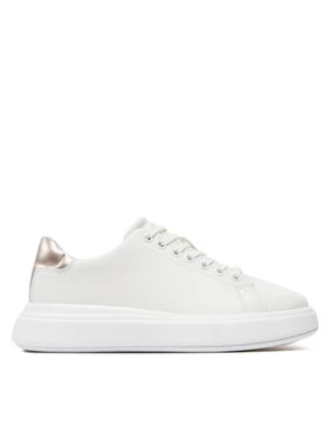 Calvin Klein Sneakersy Cupsole Lace Up Leather HW0HW01987 Biały