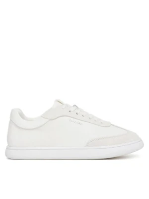 Calvin Klein Sneakersy Cupsole Lace Up - Lth Sue Mix HW0HW02435 Biały