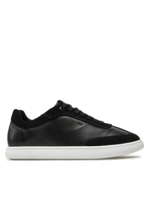 Calvin Klein Sneakersy Cupsole Lace Up - Lth Sue Mix HW0HW02435 Czarny