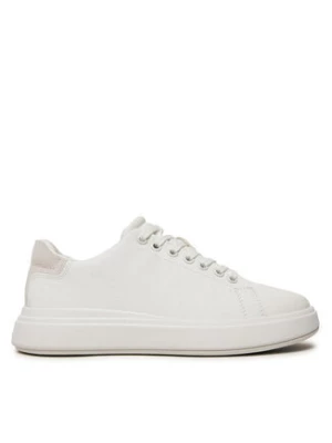 Calvin Klein Sneakersy Cupsole Lace Up Mono HW0HW02445 Biały