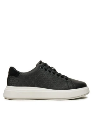 Calvin Klein Sneakersy Cupsole Lace Up Mono HW0HW02445 Czarny