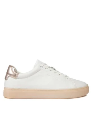 Calvin Klein Sneakersy Cupsole Lace Up Pearl HW0HW01897 Biały