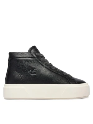 Calvin Klein Sneakersy Flatform Mid Laceup Lth Wl HW0HW03230 Czarny