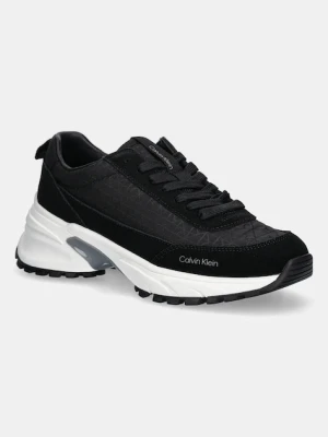 Calvin Klein sneakersy HIKE RUNNER CASUAL NY-SU AOP damskie kolor czarny YW0YW01995