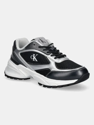Calvin Klein sneakersy HIKE RUNNER LACE UP MESH MIX MET damskie kolor czarny YW0YW02063