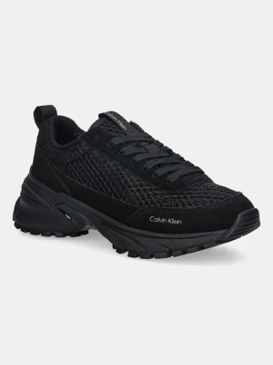 Calvin Klein sneakersy HIKE RUNNER LACE UP TECHMIX damskie kolor czarny YW0YW02030