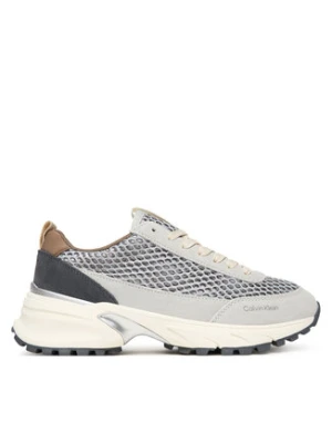 Calvin Klein Sneakersy Hike Runner Lace Up Techmix YW0YW02030 Beżowy