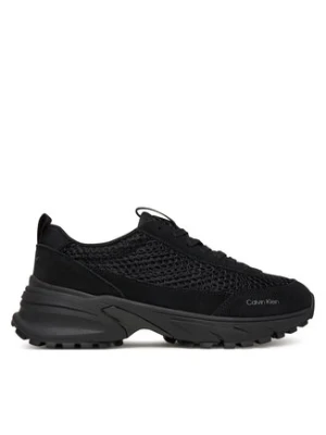 Calvin Klein Sneakersy Hike Runner Lace Up Techmix YW0YW02030 Czarny