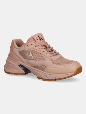 Calvin Klein sneakersy HIKE RUNNER MESH MIX CK damskie kolor beżowy YW0YW01994
