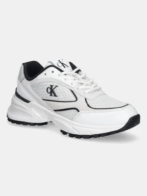 Calvin Klein sneakersy HIKE RUNNER MESH MIX MET MG damskie kolor biały YW0YW02009