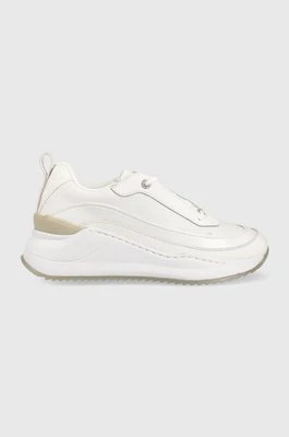 Calvin Klein sneakersy HW0HW01371 INTERNAL WEDGE LACE UP kolor biały