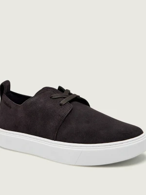 Calvin Klein Sneakersy HYBRID CLEAN CUP DERBY | zamsz brązowy