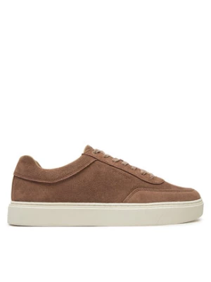 Calvin Klein Sneakersy Lace Up Suede HM0HM01792 Brązowy