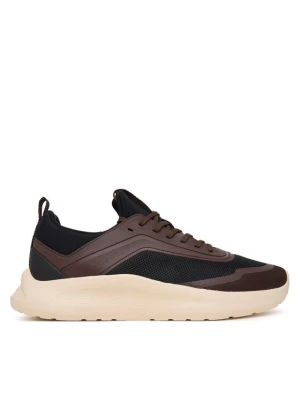 Calvin Klein Sneakersy Light Eva Run Lace Sock Mm HM0HM02164 Brązowy