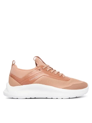 Calvin Klein Sneakersy Light Eva Run Laceup Sock Jelly HW0HW03434 Różowy
