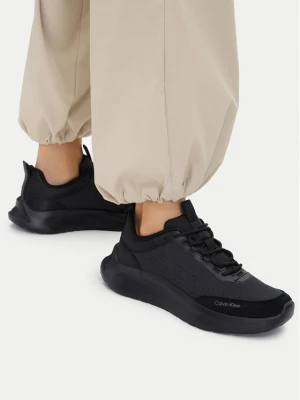 Calvin Klein Sneakersy Light Eva Runn Laceup Aop HW0HW03292 Czarny