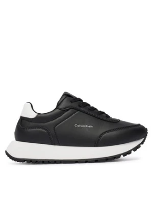 Calvin Klein Sneakersy Low Cut Lace-Up Sneaker V3A9-83110-1355 S Czarny