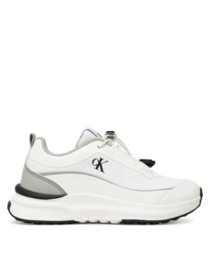 Calvin Klein Sneakersy Low Cut Lace-Up Sneaker V3X9-83171-1844 S Biały