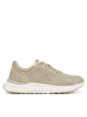 Calvin Klein Sneakersy Low Cut Lace-Up V3X9-83311-1903 Beżowy