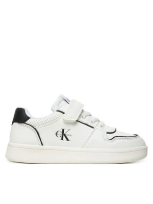 Calvin Klein Sneakersy Low Cut Lace-Up/Velcro V1X9-83278-1355 S Biały