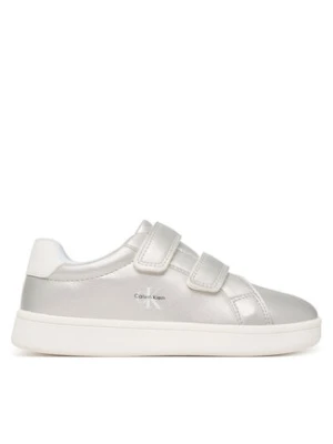 Calvin Klein Sneakersy Low Cut Velcro V1A9-83205-0376 S Srebrny