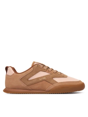 Calvin Klein Sneakersy Low Pro Runner Laceup Mesh Sue HW0HW03100 Brązowy