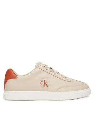 Calvin Klein Sneakersy Low Prof Cupsole Emb Lth HM0HM02124 Beżowy