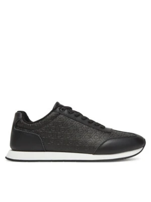 Calvin Klein Sneakersy Low Prof Runn Laceup Mono HM0HM01896 Czarny