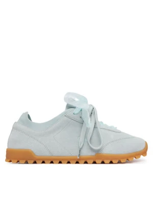 Calvin Klein Sneakersy Low Profile Run Mg Sue Db Laces HW0HW03150 Niebieski jasny