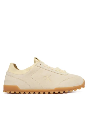 Calvin Klein Sneakersy Low Profile Run Mg Sue Db Laces HW0HW03150 Żółty
