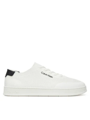 Calvin Klein Sneakersy Low Top Lace Up Knit HM0HM01726 Biały