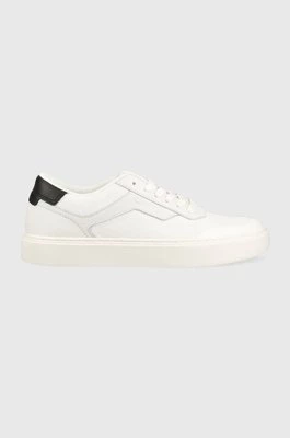 Calvin Klein sneakersy LOW TOP LACE UP KNIT kolor biały HM0HM00922
