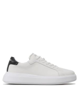 Calvin Klein Sneakersy Low Top Lace Up Lth HM0HM01016 Biały