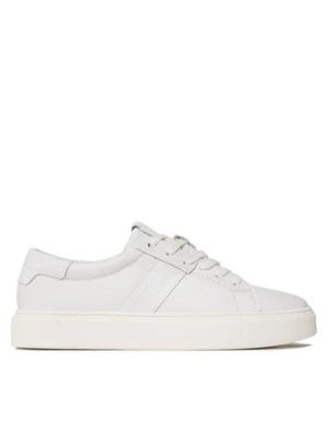 Calvin Klein Sneakersy Low Top Lace Up Lth HM0HM01055 Biały