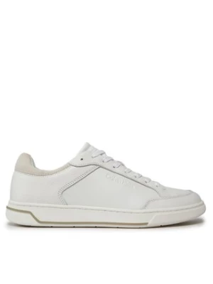 Calvin Klein Sneakersy Low Top Lace Up Lth HM0HM01455 Biały