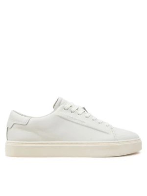 Calvin Klein Sneakersy Low Top Lace Up Lth HM0HM01516 Biały