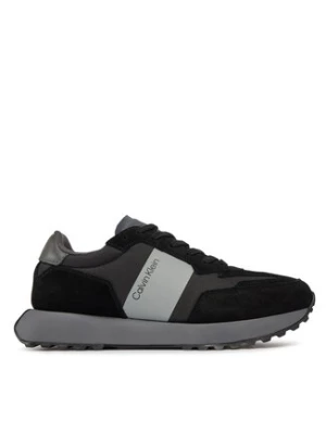 Calvin Klein Sneakersy Low Top Lace Up Mix HM0HM00497 Czarny