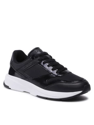 Calvin Klein Sneakersy Low Top Lace Up Mix HM0HM00901 Czarny