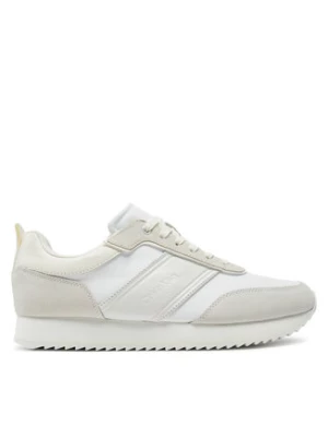 Calvin Klein Sneakersy Low Top Lace Up Mix HM0HM01554 Biały