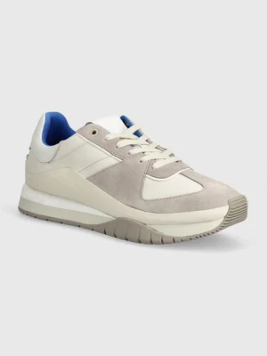 Calvin Klein sneakersy LOW TOP LACE UP MIX kolor beżowy HM0HM01403