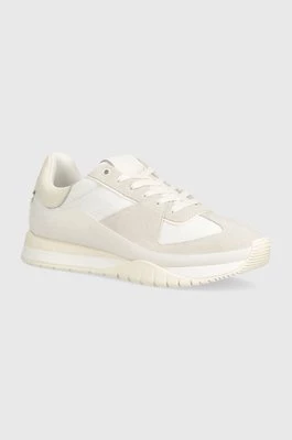 Calvin Klein sneakersy LOW TOP LACE UP MIX kolor biały HM0HM01403