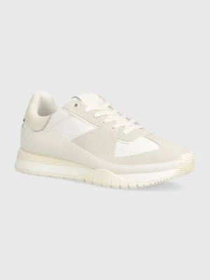 Calvin Klein sneakersy LOW TOP LACE UP MIX kolor biały HM0HM01403